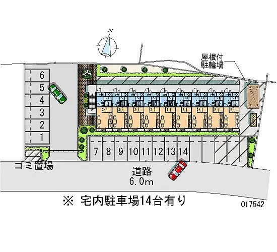 ★手数料０円★福島市方木田　月極駐車場（LP）